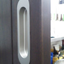 木製引戸の取っ手をＷＥＳＴ鍵付錠に改造加工取替え