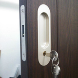 木製引戸の取っ手をＷＥＳＴ鍵付錠に改造加工取替え